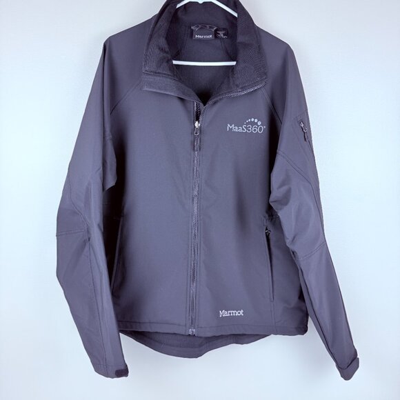 Marmot Softshell Jacket NWOT – Fleece Lined, Water-Resistant, Black (Men’s L) - Picture 2 of 12